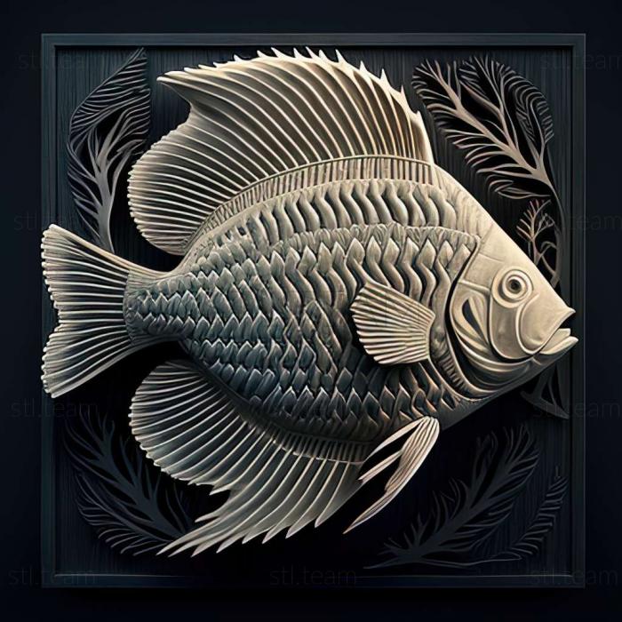 A real gourami fish
